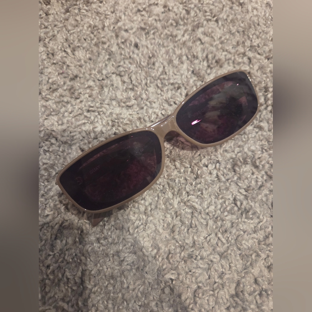 Quay Vibe Check Women's Taupe Frame Sunglasses